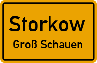 Dorfmitte in StorkowGroß Schauen