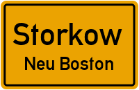 Straßenverzeichnis Storkow Neu Boston