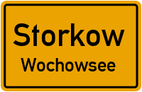 Wochowseer Dorfstraße in StorkowWochowsee