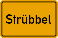 Ortsschild von Gemeinde Strübbel in Schleswig-Holstein