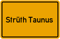 City Sign Strüth Taunus