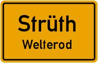 Anliegerstraße in StrüthWelterod