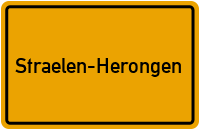 City Sign Straelen-Herongen