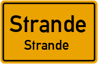 Dorfstraße in StrandeStrande