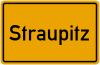 Ortsschild von Gemeinde Straupitz in Brandenburg