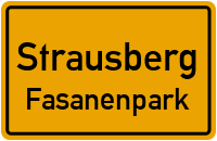Straßenverzeichnis Strausberg Fasanenpark