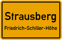 Straßenverzeichnis Strausberg Friedrich-Schiller-Höhe