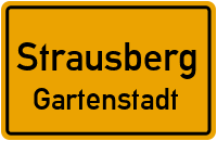Friedenstraße in StrausbergGartenstadt