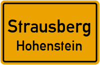 Straßenverzeichnis Strausberg Hohenstein