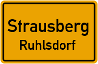 Straßenverzeichnis Strausberg Ruhlsdorf