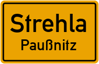 Dorfstraße in StrehlaPaußnitz