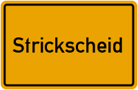 City Sign Strickscheid