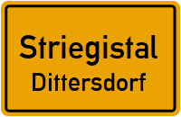 Dorfstraße in StriegistalDittersdorf