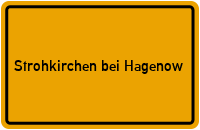 City Sign Strohkirchen bei Hagenow