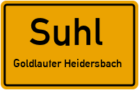 Rennsteigstraße in SuhlGoldlauter Heidersbach
