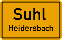 Querstraße in SuhlHeidersbach