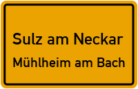 Pappelweg in Sulz am NeckarMühlheim am Bach