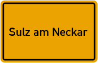 Wo liegt Sulz am Neckar?
