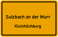 Winterhaldenweg in Sulzbach an der MurrKleinhöchberg