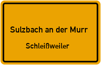Unterer Stegäckerweg in Sulzbach an der MurrSchleißweiler