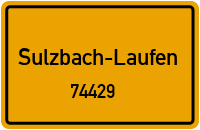 Straßen in 74429 Sulzbach-Laufen