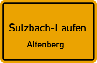 Altenbergweg in 74429 Sulzbach-Laufen (Altenberg)