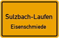 Straßenverzeichnis Sulzbach-Laufen Eisenschmiede