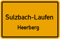 Straßenverzeichnis Sulzbach-Laufen Heerberg
