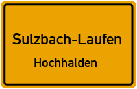 Straßenverzeichnis Sulzbach-Laufen Hochhalden