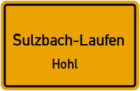 Straßenverzeichnis Sulzbach-Laufen Hohl