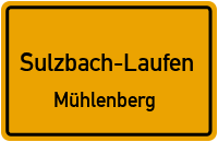 Straßenverzeichnis Sulzbach-Laufen Mühlenberg