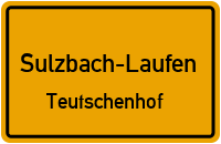 Straßenverzeichnis Sulzbach-Laufen Teutschenhof