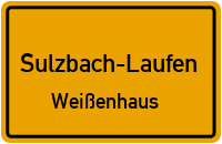 Straßenverzeichnis Sulzbach-Laufen Weißenhaus