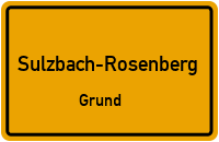 Straßenverzeichnis Sulzbach-Rosenberg Grund
