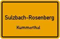 Straßenverzeichnis Sulzbach-Rosenberg Kummerthal