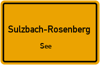 Straßenverzeichnis Sulzbach-Rosenberg See