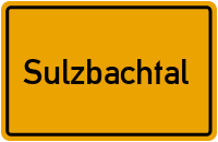 Ortsstraße in Sulzbachtal