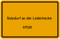 97528 Sulzdorf an der Lederhecke