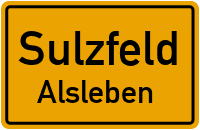 Sonnenstraße in SulzfeldAlsleben