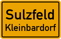Zufahrt Sportplatz Djk Kleinbardorf in SulzfeldKleinbardorf