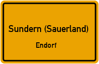 Straßenverzeichnis Sundern (Sauerland) Endorf
