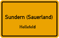 Straßenverzeichnis Sundern (Sauerland) Hellefeld