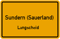 Langscheider Straße in Sundern (Sauerland)Langscheid