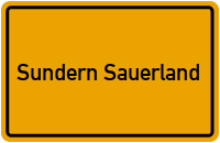 Ortsschild Sundern Sauerland