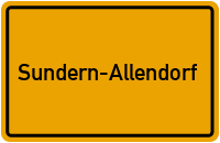 Ortsschild Sundern-Allendorf