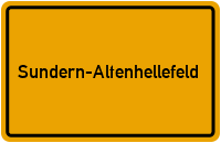 Ortsschild Sundern-Altenhellefeld