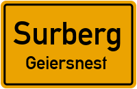 Straßenverzeichnis Surberg Geiersnest