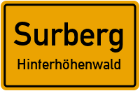 Straßenverzeichnis Surberg Hinterhöhenwald