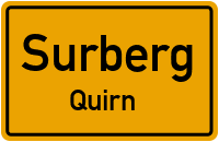 Straßenverzeichnis Surberg Quirn