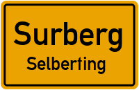 Straßenverzeichnis Surberg Selberting